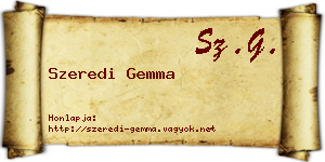 Szeredi Gemma névjegykártya